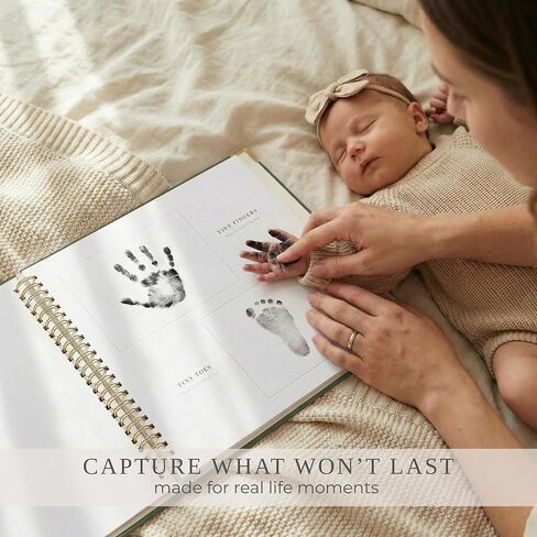 Keepsake Baby Memory Book for Boys and Girls – Timeless First 5 Year Baby Book – Neutral Journal Scrapbook or Photo Album - Record a Milestone for Every Event from Birth to Age 5 in Saudi Arabia