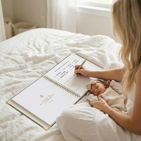 Keepsake Baby Memory Book for Boys and Girls – Timeless First 5 Year Baby Book – Neutral Journal Scrapbook or Photo Album - Record a Milestone for Every Event from Birth to Age 5 in Saudi Arabia