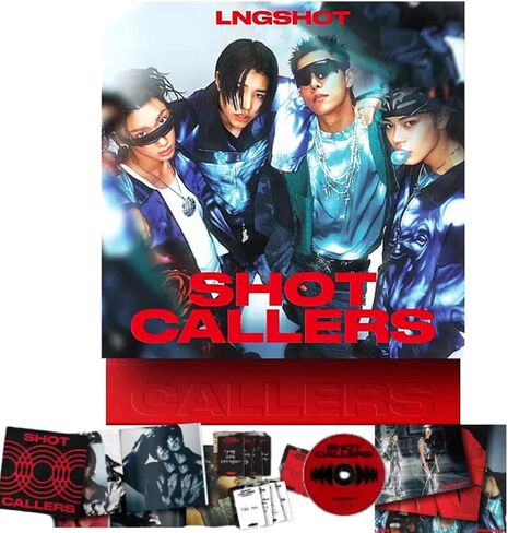 ألبوم LNGSHOT SHOT CALLERS، الألبوم الأول EP [الإصدار القياسي] كتاب صور + قرص مضغوط + 4 بطاقات صور + ملصق + 3 ملصقات مطوية (Moonwalkin') longshot kpop in Kuwait