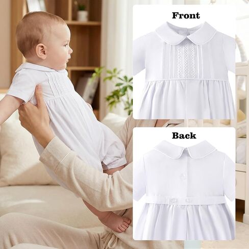 Baby Boy Clothes Half Birthday Outfit Baby Boy Cotton Collared Boys Christening Outfits in Saudi Arabia