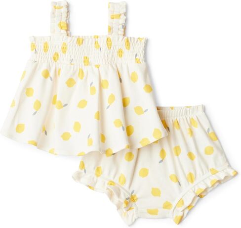 Amazon Essentials x Sofia Grainge Baby Girls' Cotton Sleeveless Shirt and Shorts Play Set in Kuwait
