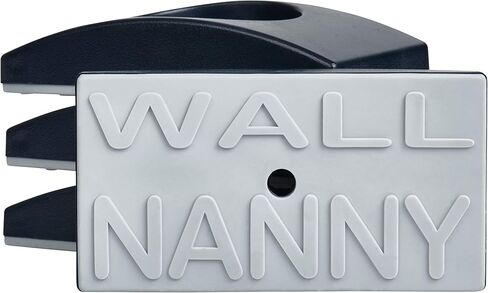 Wall Nanny - واقي حائط لبوابة الأطفال (صُنع في الولايات المتحدة الأمريكية) يحمي الجدران والمداخل من بوابات الحيوانات الأليفة - لبوابات أمان الأطفال الداخلية المثبتة بالضغط - أبيض in Kuwait