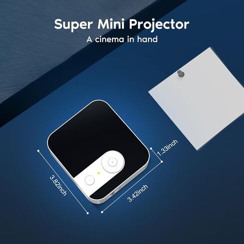 Projector with Wifi and Bluetooth, Native 1080P Portable Mini Projector 4K Support, Electric Focus & Auto Keystone Projector for Bedroom/Home/Outdoor, Compatible with Smartphone/HDMI/USB/TV Stick in Saudi Arabia