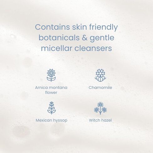 Buddle Clean Cheeks Baby Micellar No-Rinse Foam Cleanser with Chamomile, Witch Hazel, Arnica Montana, Skin Barrier Supporting, 3.4oz in Kuwait