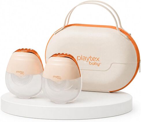 Playtex Baby Electric Breast Pump (H15 Wearable Model), Hands-Free in-Bra Pump, 3 Modes, 12 Levels, Quiet Operation, 180ml Capacity in Kuwait