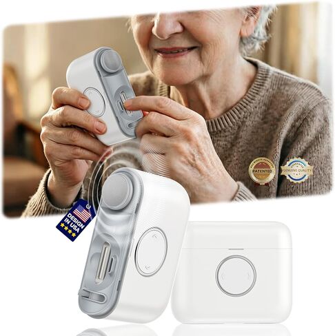 Electric Nail Clipper for Family Care【Precision Dual-Blade Trimming System】 Rechargeable Automatic 2-in-1 Trimmer & Polish with LED Light & Clip Storage, Safe & Ultra-Quiet for Seniors, Baby & Adults in Kuwait