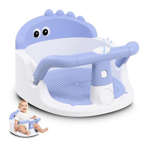 Baby Bath Seat for Babies 6 Months & Up Sitting Up, Non-Slip Baby Bath Chair with Suction Cup, Safe and Comfortable Portable Infant Bath Seat for Bathroom, Bathtub Tub, Easy to Clean (Green) in Saudi Arabia