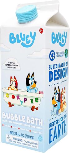 Bluey Bubble Bath for Toddlers and Kids 3+, Fresh Berry Scent, Tear Free | Dye, Paraben, Phthalate-Free | Hypoallergenic | 24 oz/ 710 ml in Kuwait