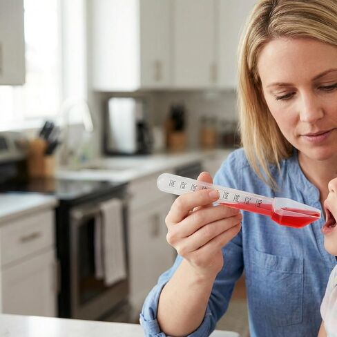 ملاعق طبية متدرجة مكونة من 9 عبوات، موزع أدوية سائل شفاف مع مقياس قياس، ملعقة جرعات طبية لقياس دقيق، علامات سهلة القراءة، آمنة للاستخدام في غسالة الأطباق in Kuwait