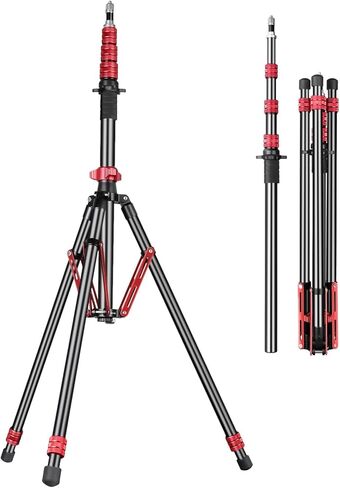 Light Stand Aluminum, Adjustable Tripod Stand for Photography, 260cm/102inch Studio Sturdy Tripod for Speedlite Flash Softbox Strobe Light Camera with Carrying Bag in Saudi Arabia