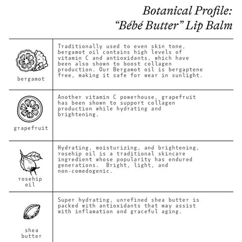 Organic Bébé Butter Lip Balm, Smoothing & Nourishing, Botanical Oils & Beeswax, 0.8 oz in Kuwait