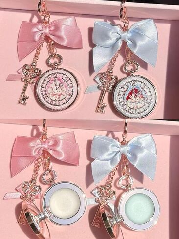 Flower Knows Bunny Garden Lip Balm Bag Charm,Hydrating & Softening Lip Care with Nourishing Oils & Long-Lasting Moisture,Non-Sticky Shine,Vegan Skincare,Lip Keychain Cap,Cute for Gift(01 Creamy Blue) in Saudi Arabia