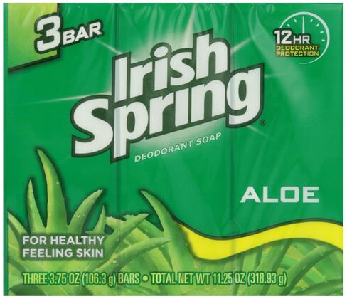 Irish Spring Deodorant Bath Bar Aloe,3.75 Ounce, 3 Count in Saudi Arabia