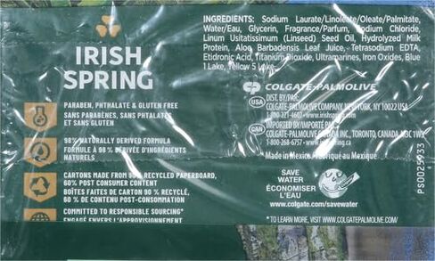 Irish Spring Deodorant Bath Bar Aloe,3.75 Ounce, 3 Count in Saudi Arabia