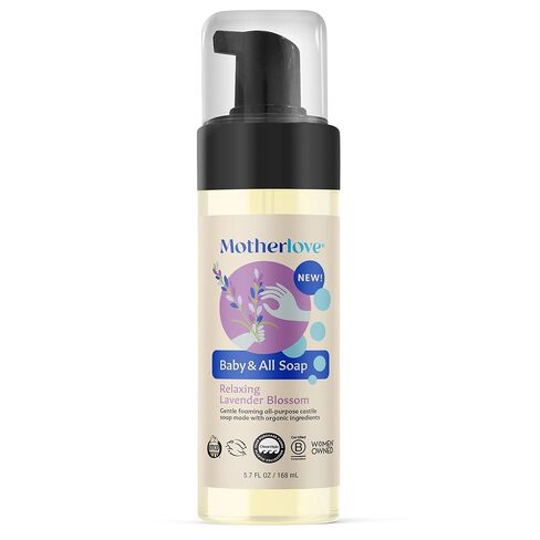 Motherlove Baby & All Soap (5.7 oz) Gentle Foaming All-Purpose Castile Soap Made with Organic Ingredients – Relaxing Lavendar Blossom in Kuwait