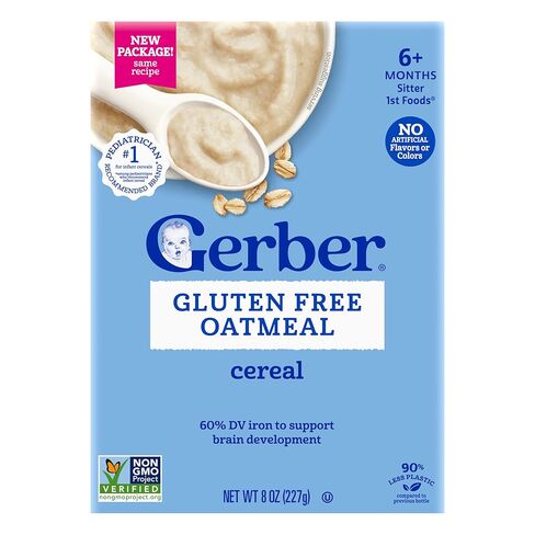 GERBER CEREAL FOR BABY Infant Dry Cereal Rice 1ST FOODS Non GMO Rice 5x8oz in Kuwait