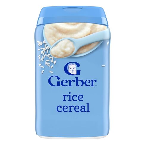 Gerber Stage 1 Baby Food, Baby Rice Cereal, Iron, Zinc & Vitamin B12, Infant Cereal in Kuwait