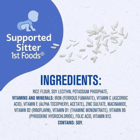 Gerber Stage 1 Baby Food, Baby Rice Cereal, Iron, Zinc & Vitamin B12, Infant Cereal in Kuwait
