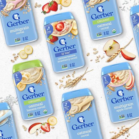 Gerber Stage 1 Baby Food, Baby Rice Cereal, Iron, Zinc & Vitamin B12, Infant Cereal in Kuwait