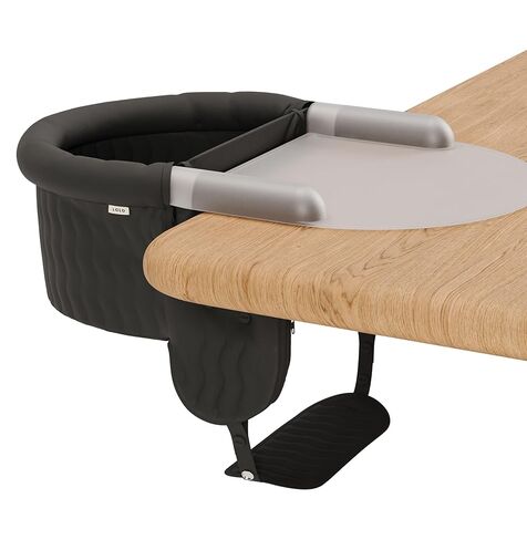Lalo - The Hook-On Chair with Tray and Footrest - Portable High Chair for Babies and Toddlers up to 37lbs - Compact, Easy-to-Use Design - Fits Tables 0.8'' to 3.5'' Thick - Travel Bag Included in Saudi Arabia