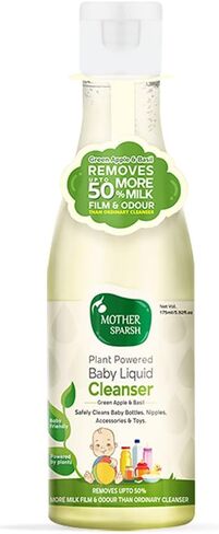 Baby Cleanser - Plant Powered, 175ml by Mother Sparsh Store in Kuwait