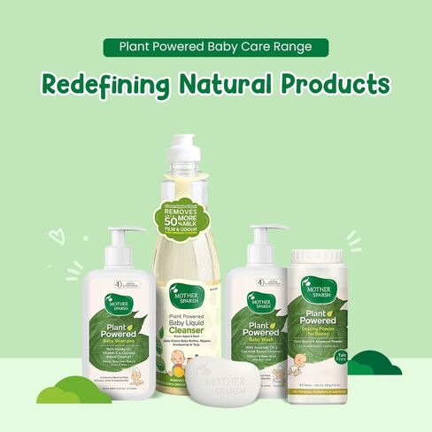 Baby Cleanser - Plant Powered, 175ml by Mother Sparsh Store in Kuwait