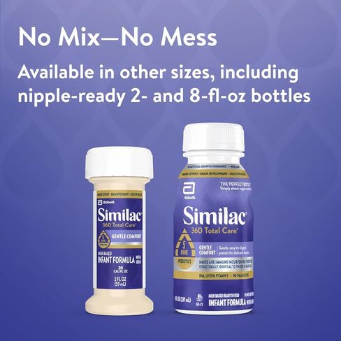 Similac 360 Total Care Gentle Comfort Baby Formula, Easy-to-Digest Formula, Has 5 HMO Prebiotics, Ready-to-Feed Infant Formula, 32-fl-oz Bottle, Pack of 6 in Kuwait