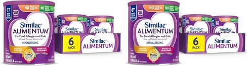 Similac Alimentum With 2'-FL HMO Hypoallergenic Infant Formula, for Food Allergies and Colic Due to Protein Sensitivity, Ready-to-Feed Baby Formula, 2-fl-oz Bottle, Pack of 48 in Kuwait