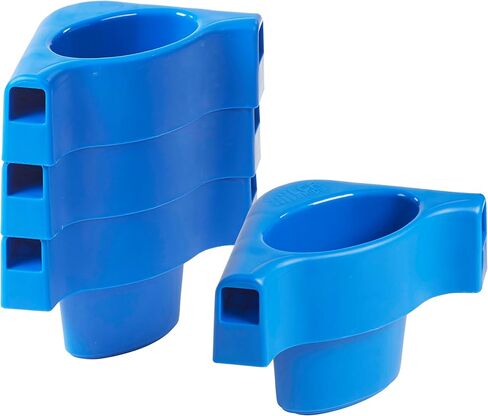 ECR4Kids Stackable Kiddie Cot Corner, Replacement Parts, Daycare Essentials, Blue, 4-Pack in Kuwait