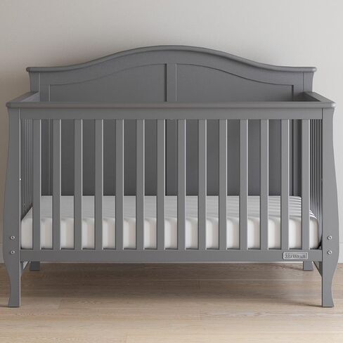 Child Craft Camden Crib, Dresser, and Bookcase Nursery Set, 3-Piece, Includes 4-in-1 Convertible Crib, 3 Drawer Dresser, and Bookcase, Grows with Your Baby (Cool Gray) in Kuwait