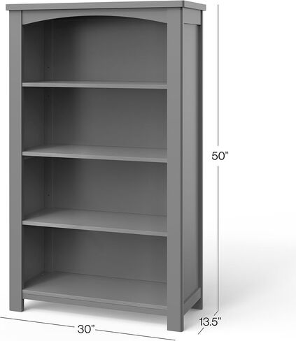 Child Craft Camden Crib, Dresser, and Bookcase Nursery Set, 3-Piece, Includes 4-in-1 Convertible Crib, 3 Drawer Dresser, and Bookcase, Grows with Your Baby (Cool Gray) in Kuwait