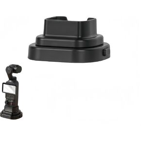قاعدة قابلة للفصل متوافقة مع DJI Pocket 4/3 - منفذ شحن، منفصل بدون أدوات، تصميم بلاستيكي مدمج (رمادي) in Kuwait