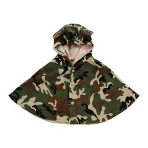 غطاء الرأس My Blankee Camouflage Minky Hooded، أخضر، 18-24 شهرًا in Kuwait
