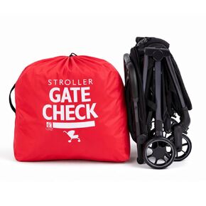 J.L. Childress Gate Check Travel Bag for Compact-Fold Strollers - For Airplane Gate Check, Fits Most Single, Compact Fold Travel Strollers, Airport Accessories, Flying Essentials - Red in Kuwait