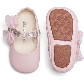 حذاء Kiderence للفتيات الصغيرات Prewalker Mary Jane Flats بعقدة على شكل فيونكة للأميرة (للرضع/الأطفال الصغار) in Kuwait