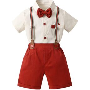 Tiepant Baby Boy Gentleman Outfit Suit Tuxedo Clothes Set 1-6T in Kuwait