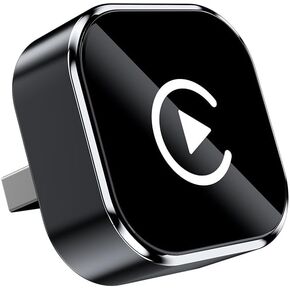 محول CYBERDRIVE اللاسلكي CarPlay لأجهزة iPhone وAndroid صغير الحجم (تحديث جديد)، التوصيل والتشغيل، اتصال سريع ومستقر، محول لاسلكي لـ CarPlay وAndroid مع منفذ USB/USB-C (حجم صغير) in Kuwait