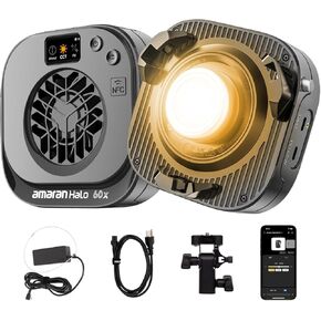 amaran Halo 300x LED Studio Light Compact 305W Bi-Color COB Video Light in Saudi Arabia
