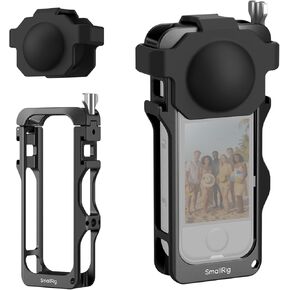 SmallRig Cage for Insta360 X4 Air, Plastic Protective Case for Insta360 X4 Air, Built-in Cold Shoe Mounts & 1/4" Locating Hole, with Silicone Lens Cover - 5940 in Kuwait