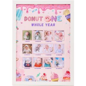 لوحة صور عيد ميلاد Sweet One - عرض صور لحديثي الولادة من 1 إلى 12 شهرًا، لوحة صور للاحتفال بعيد ميلاد الفتاة الأولى، لوحة صور السنة الأولى in Kuwait