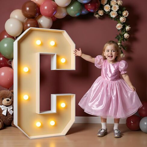 imprsv Marquee Numbers 4 Feet Tall, 4FT Light Up Numbers 0 in Saudi Arabia