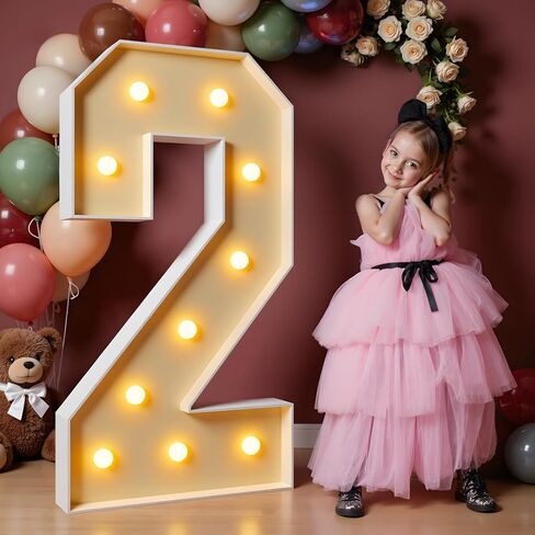imprsv Marquee Numbers 4 Feet Tall, 4FT Light Up Numbers 0 in Saudi Arabia