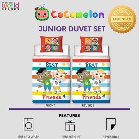 طقم غطاء لحاف وغطاء وسادة من CoComelon لطيف للصغار in Kuwait