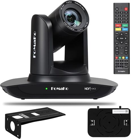 كاميرا FoMaKo 4K 20X PTZ HDMI مع كاميرا PTZ للتتبع التلقائي NDI وAI، لأحداث مؤتمر تعليم عبادة الكنيسة، معتمدة من NDI 6 & NDI HX3 (K20UHx2+KC608 Pro) BK20UH2 in Kuwait
