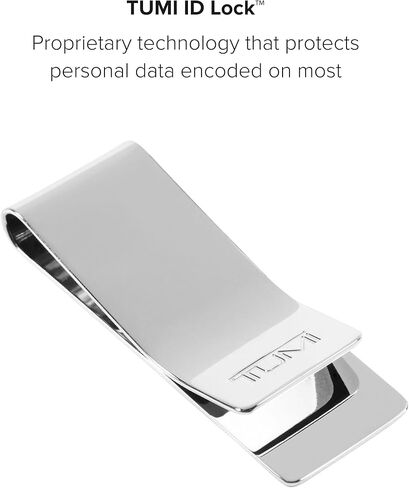 TUMI - Nassau Ballistic Etched Money Clip Wallet with RFID ID Lock for Men - Silver in Kuwait
