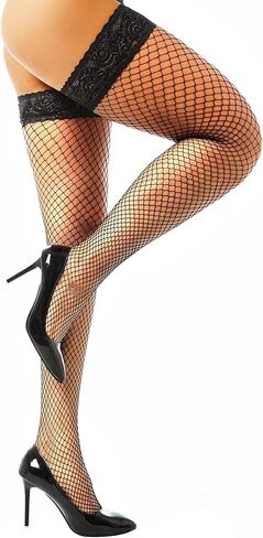 جوارب JarseHera Fishnets الفخذ العليا جوارب سيليكون الدانتيل أعلى البقاء حتى شير النايلون الجوارب in Saudi Arabia