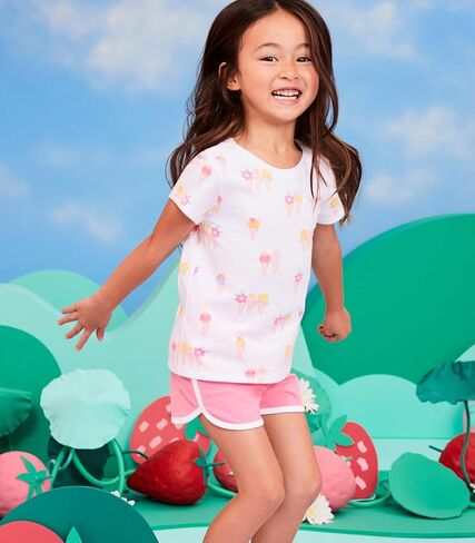 شورت دولفين للأطفال والرضع من Garanimals - ملابس أطفال قابلة للغسل في الغسالة - مقاس 0-6T - عبوة من 4 قطع in Kuwait