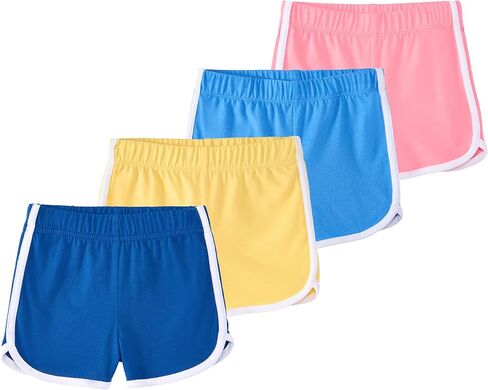 شورت دولفين للأطفال والرضع من Garanimals - ملابس أطفال قابلة للغسل في الغسالة - مقاس 0-6T - عبوة من 4 قطع in Kuwait