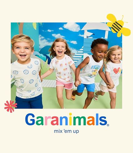 شورت دولفين للأطفال والرضع من Garanimals - ملابس أطفال قابلة للغسل في الغسالة - مقاس 0-6T - عبوة من 4 قطع in Kuwait