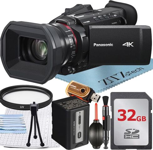 كاميرا فيديو باناسونيك HC-X1600 مع بطاقة ذاكرة سعة 32 جيجابايت + حزمة ملحقات مرشح للأشعة فوق البنفسجية in Kuwait
